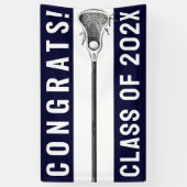 Lacrosse Team Congrats Banner (Verticaal)