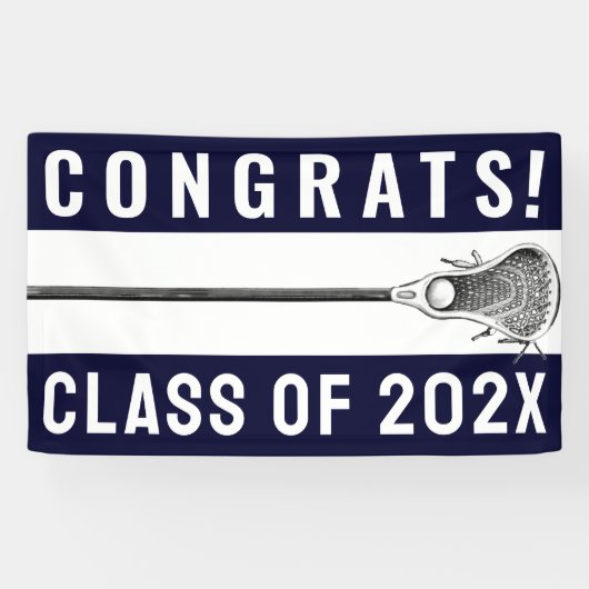 Lacrosse Team Congrats Banner (Horizontaal)