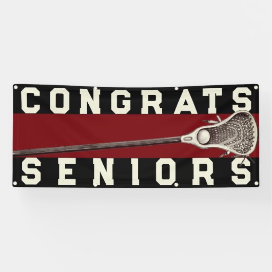 Lacrosse Team Congrats Banner (Horizontaal)