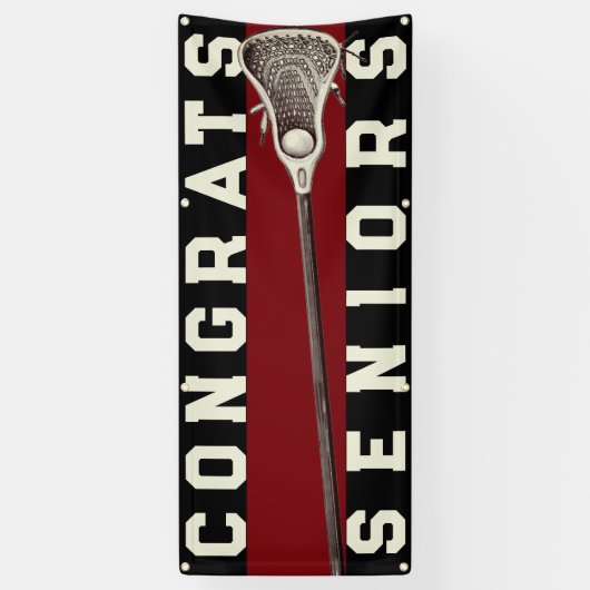 Lacrosse Team Congrats Banner (Verticaal)