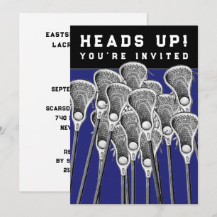 Lacrosse Team Evenementen Uitnodigingen