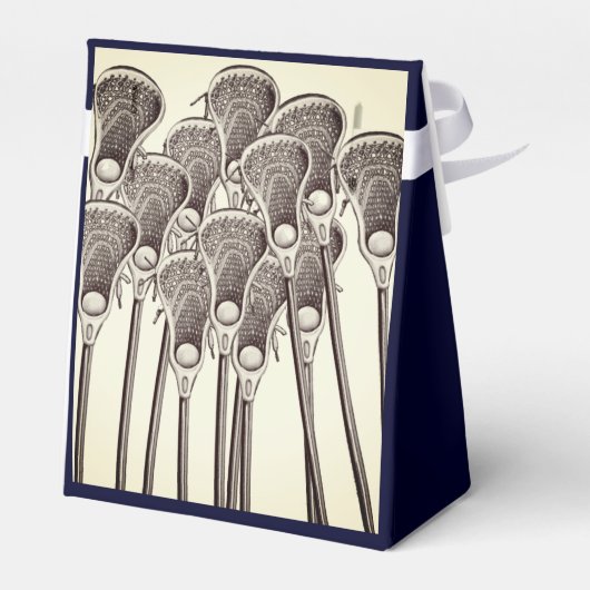Lacrosse Team Favor Box Bedankdoosjes (Achterkant)