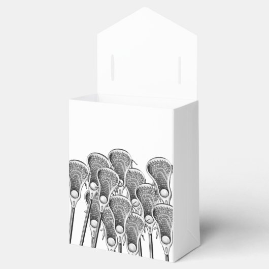 Lacrosse Team Favor Box Bedankdoosjes (Geopend)