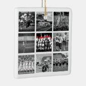 Lacrosse Team Foto Sport School Naam Jaar Keramisch Ornament (Rechts)
