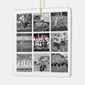 Lacrosse Team Foto Sport School Naam Jaar Keramisch Ornament (Links)