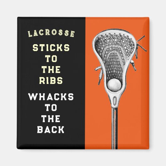 Lacrosse Team Funny Magneet (Voorkant)