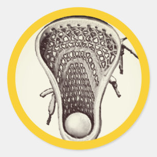 Lacrosse Team Geel Klassieke Sticker