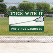 Lacrosse Team Green Banner (Insitu)