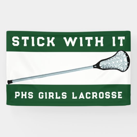 Lacrosse Team Green Banner (Horizontaal)