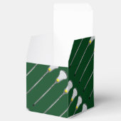 Lacrosse Team Green Favor Box Bedankdoosjes (Geopend)