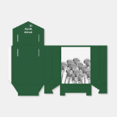 Lacrosse Team Green Favor Box Bedankdoosjes (Uitgevouwen)