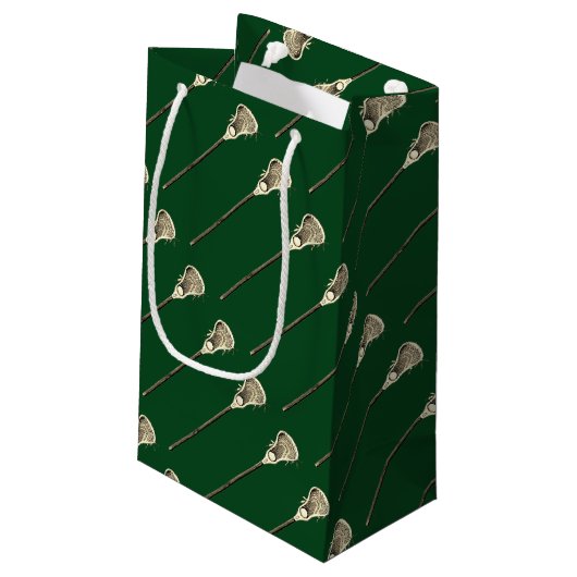 Lacrosse Team Green Klein Cadeauzakje (Achterkant Gekanteld)
