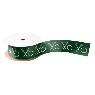 Lacrosse Team Green Satijnen Lint