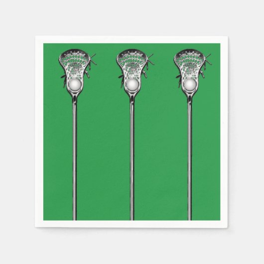 Lacrosse Team Green Servetten (Voorkant)