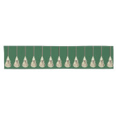 Lacrosse Team Green Short Table Runner Korte Tafelloper (Horizontaal)