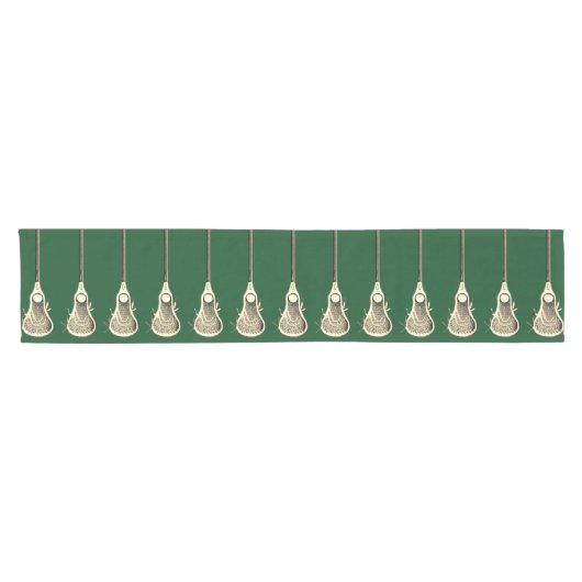 Lacrosse Team Green Short Table Runner Korte Tafelloper (Horizontaal)