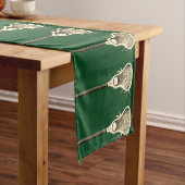 Lacrosse Team Green Short Table Runner Korte Tafelloper (Voorbeeld)