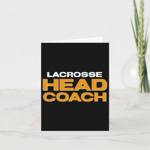 Lacrosse Team Hoofd Coach Kaart
