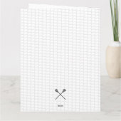 Lacrosse Team Jaar Dank u de kleuren van de Speler Kaart (Achterkant)