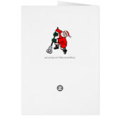 Lacrosse Team Kerst Kaarten (Achterkant)