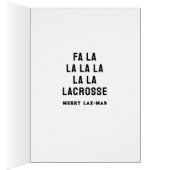 Lacrosse Team Kerst Kaarten (Binnen (Rechts))