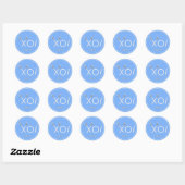 Lacrosse Team Klassieke Ronde Sticker (Vel)