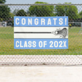 Lacrosse Team Light Blue Banner (Insitu)