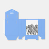 Lacrosse Team Light Blue Favor Box Bedankdoosjes (Uitgevouwen)