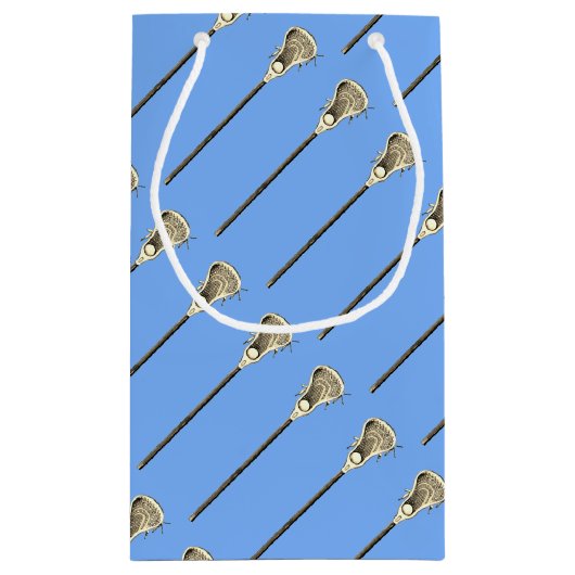 Lacrosse Team Light Blue Klein Cadeauzakje (Achterkant)