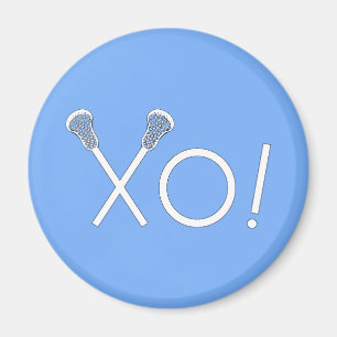 Lacrosse Team Light Blue Magneet