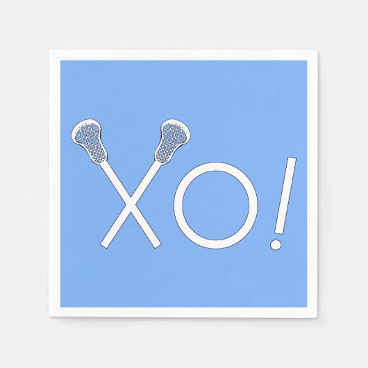 Lacrosse Team Light Blue Servet (Voorkant)