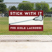 Lacrosse Team Maroon Banner (Insitu)