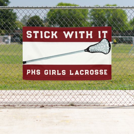 Lacrosse Team Maroon Banner (Insitu)