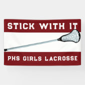 Lacrosse Team Maroon Banner (Horizontaal)