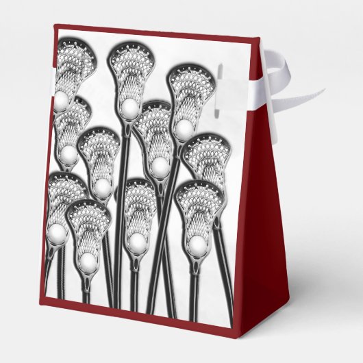 Lacrosse Team Maroon Bedankdoosjes (Achterkant)