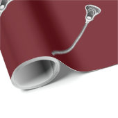 Lacrosse Team Maroon Gift Cadeaupapier (Rol Hoek)