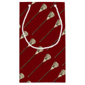 Lacrosse Team Maroon Klein Cadeauzakje (Achterkant)