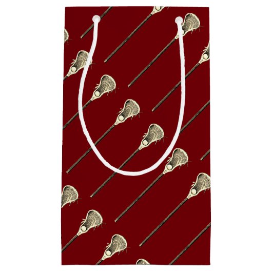 Lacrosse Team Maroon Klein Cadeauzakje (Voorkant)