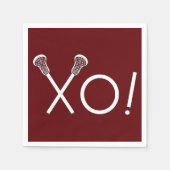 Lacrosse Team Maroon Servet (Voorkant)