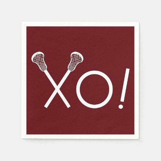 Lacrosse Team Maroon Servet (Voorkant)