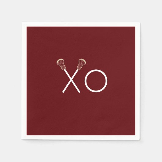 Lacrosse Team Maroon Servet (Voorkant)