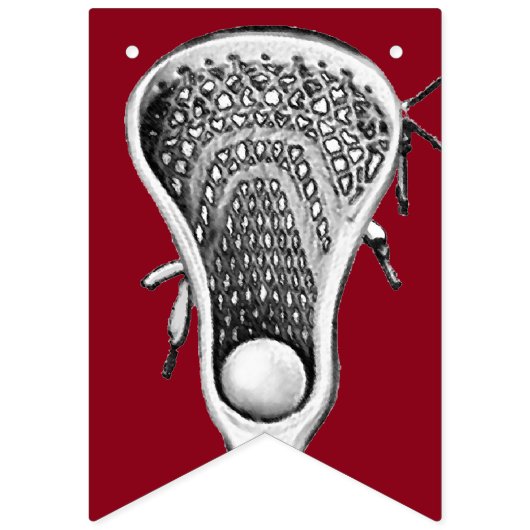 Lacrosse Team Maroon Vlaggetjes (Tweede vlag)