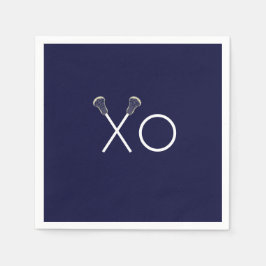 Lacrosse Team Navy Blue Servet