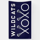 Lacrosse Team Navy Blue Spandoek (Verticaal)