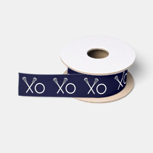 Lacrosse Team Navy Gift Satijnen Lint