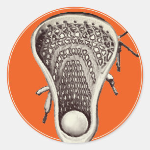 Lacrosse Team Oranje Classic Round Sticker