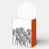 Lacrosse Team Oranje Favor Box Bedankdoosjes (Geopend)