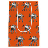 Lacrosse Team Oranje Medium Cadeauzakje (Achterkant)