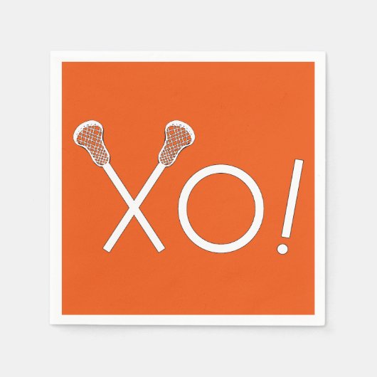 Lacrosse Team Oranje Servet (Voorkant)