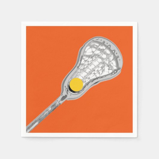 Lacrosse Team Oranje Servet (Voorkant)